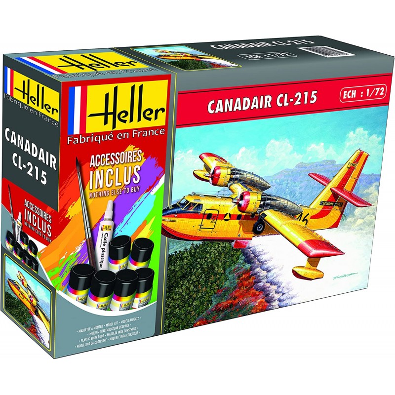 Heller - Maquette - Avion - Starter Kit - Canadair CL 215