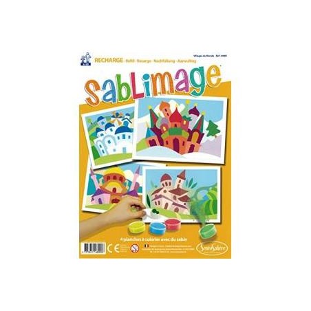 Sentosphère 3900885 Sand Image Animals Craft Set - TopToy USA