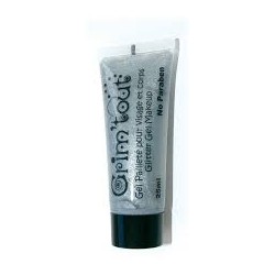 OZ - Déguisement - Grim Tout - Gel pailleté visage tube 25ml sous blister - Argent