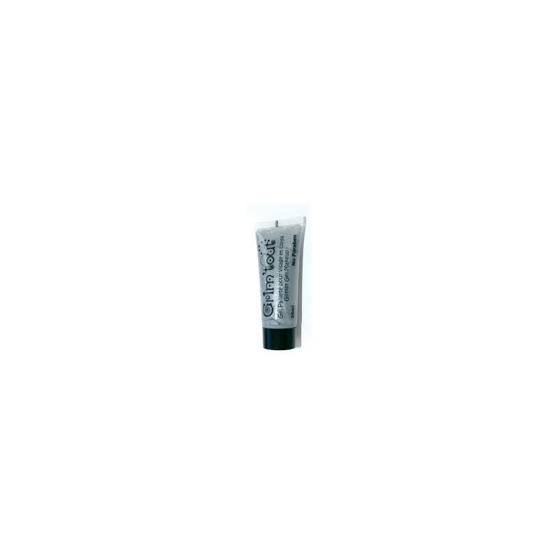 OZ - Déguisement - Grim Tout - Gel pailleté visage tube 25ml sous blister - Argent