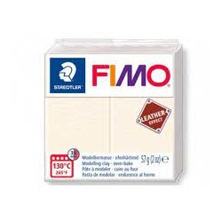 Graine Créative - Loisirs créatifs - Pâte FIMO Effect - Ivoire effet cuir - 57 g