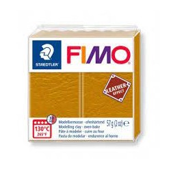 Graine Créative - Loisirs créatifs - Pâte FIMO Effect - Ocre effet cuir - 57 g