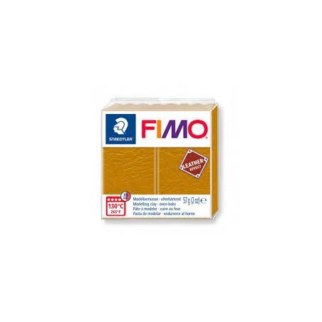 Graine Créative - Loisirs créatifs - Pâte FIMO Effect - Ocre effet cuir - 57 g