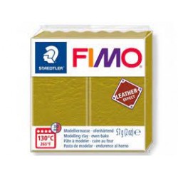 Graine Créative - Loisirs créatifs - Pâte FIMO Effect - Olive effet cuir - 57 g