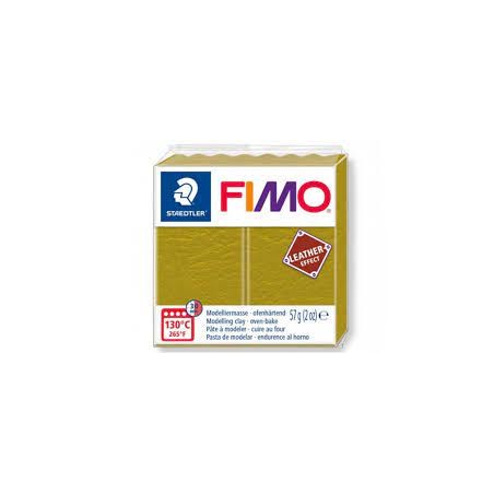 Graine Créative - Loisirs créatifs - Pâte FIMO Effect - Olive effet cuir - 57 g