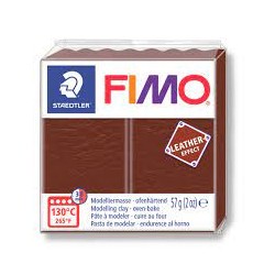 Graine Créative - Loisirs créatifs - Pâte FIMO Effect - Noisette effet cuir - 57 g