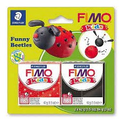 Graine Créative - Loisirs créatifs - Pâte FIMO Kids - Kit Funny - Coccinelle