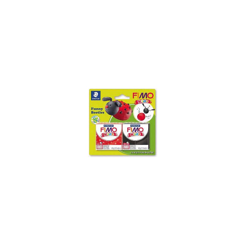 Graine Créative - Loisirs créatifs - Pâte FIMO Kids - Kit Funny - Coccinelle