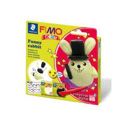 Graine Créative - Loisirs créatifs - Pâte FIMO Kids - Kit Funny - Lapin