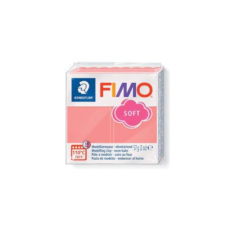 Graine Créative - Loisirs créatifs - Pâte FIMO Soft - Pamplemousse - 57 g