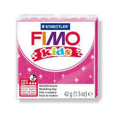 Graine Créative - Loisirs créatifs - Pâte FIMO Kids - Rose pailleté - 42 g