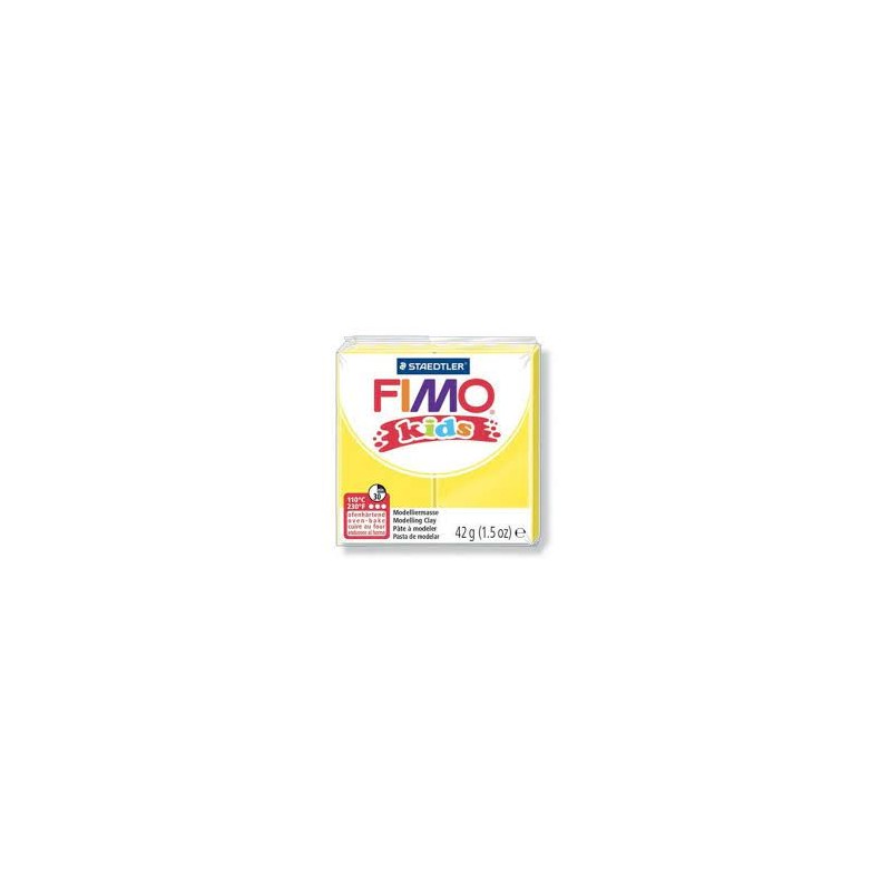 Graine Créative - Loisirs créatifs - Pâte FIMO Kids - Jaune - 42 g