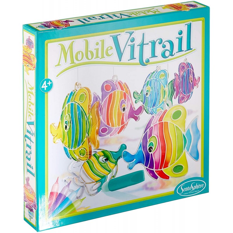 Sentosphère - 242 - Coffret - Mobile vitrail - Poissons