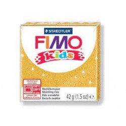 Graine Créative - Loisirs créatifs - Pâte FIMO Kids - Doré pailleté - 42 g