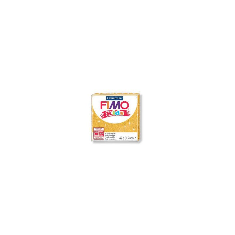 Graine Créative - Loisirs créatifs - Pâte FIMO Kids - Doré pailleté - 42 g