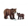 Schleich - 42473 - Wild Life - Maman grizzly avec ourson