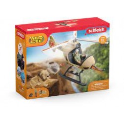 Schleich - 42476 - Wild Life - Hélicoptère pour sauvetage d?animaux