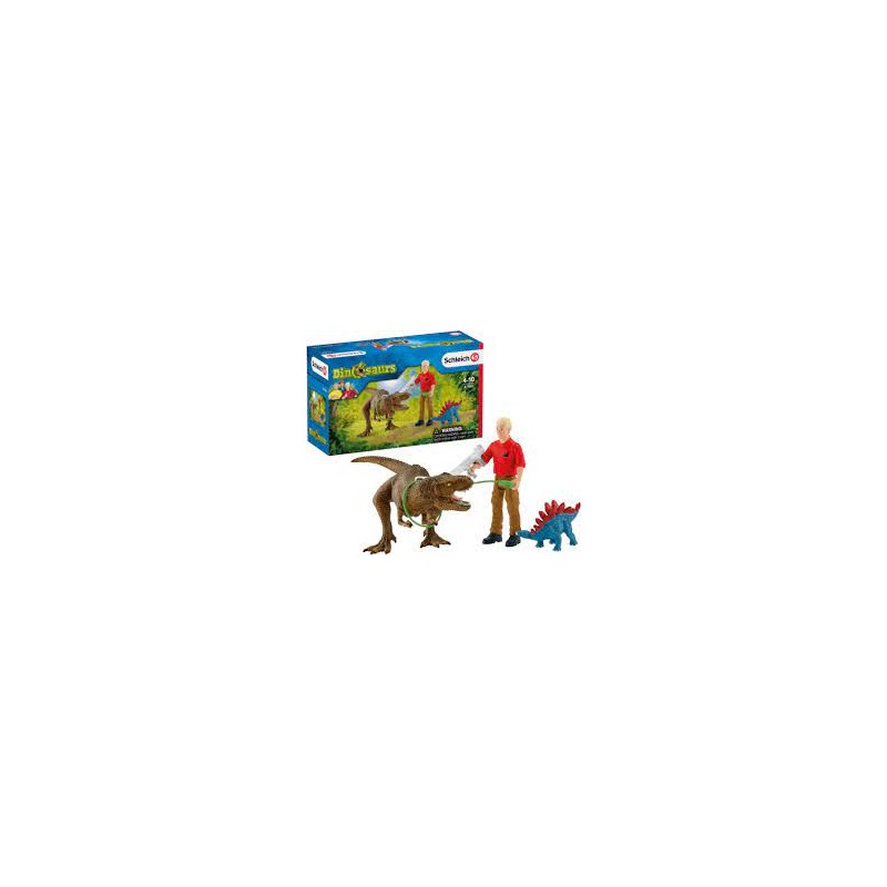 Schleich - 41465 - Dinosaures - Attaque du tyrannosaure