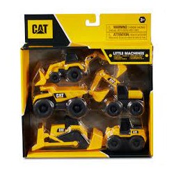 CAT Caterpillar - Petites machines - Pack de 5 Camions
