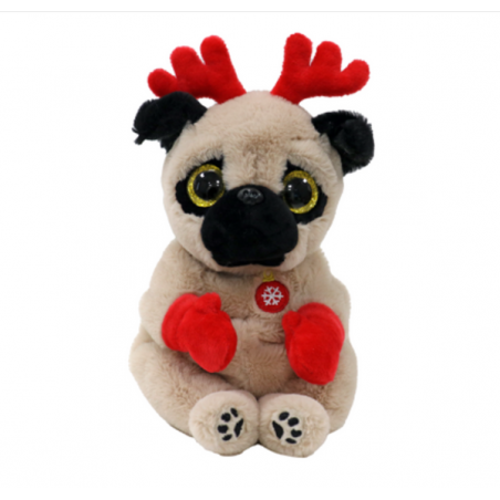 Peluche TY - Peluche 15 cm - Mitten le renne de Noël