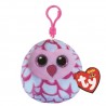 Peluche TY - Porte clé - Pinky la chouette