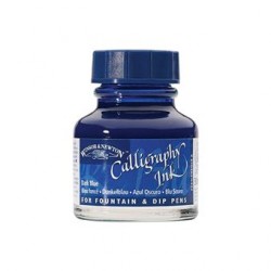 Winsor et Newton - Encre à calligraphie - Bleu foncé - 30 ml