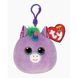 Peluche TY - Porte clé - Rosette la licorne