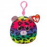 Peluche TY - Porte clé - Dotty le léopard