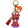 Peluche TY - Porte clé - Sunset la licorne