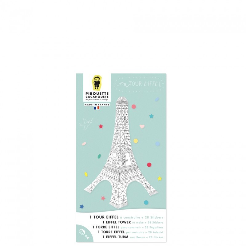 Pirouette Cacahouète - Loisirs créatifs - La Tour Eiffel à fabriquer en carton