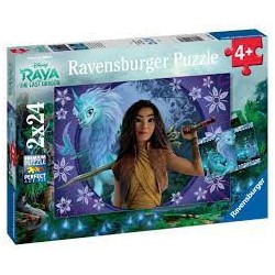 Ravensburger - Puzzles 2x24 pièces - Sisu, le dernier dragon - Disney Raya et le dernier dragon