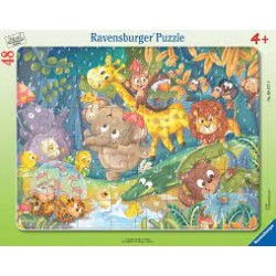 Ravensburger - Puzzle cadre 30-48 pièces - Il pleut !