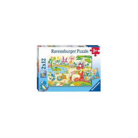 Ravensburger - Puzzles 2x12 pièces - Mes dinos préférés