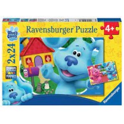 Ravensburger - Puzzles 2x24 pièces - Les amis Blue et Magenta - Blue et ses amis