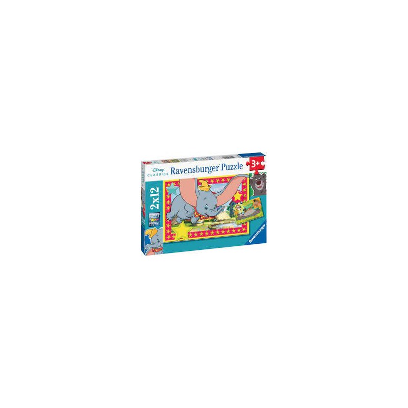 Ravensburger - Puzzles 2x12 pièces - L'appel de l'aventure - Disney