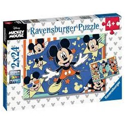 Ravensburger - Puzzles 2x24 pièces - Au cinéma - Disney Mickey Mouse