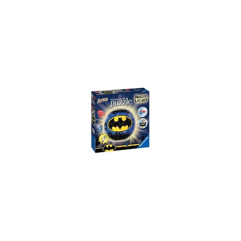 Ravensburger - Puzzle 3D Ball 72 pièces illuminé - Batman