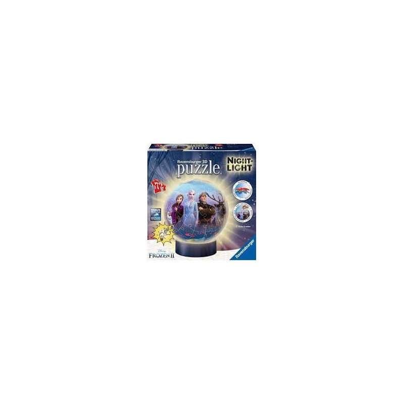 Ravensburger - Puzzle 3D Ball 72 pièces illuminé - Disney La Reine des Neiges 2