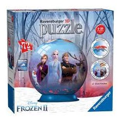 Ravensburger - Puzzle 3D Ball 72 pièces - Disney La Reine des Neiges 2
