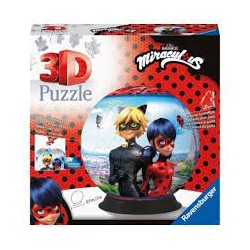 Ravensburger - Puzzle 3D Ball 72 pièces - Miraculous