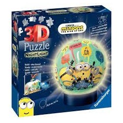 Ravensburger - Puzzle 3D Ball 72 pièces illuminé - Minions 2