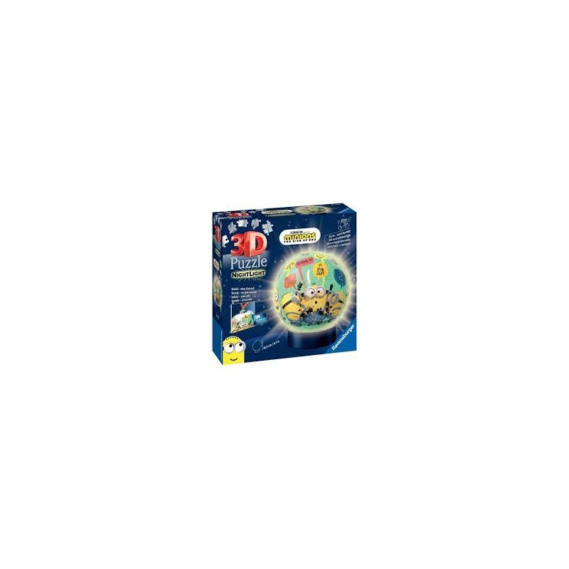 Ravensburger - Puzzle 3D Ball 72 pièces illuminé - Minions 2