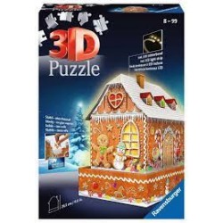 Ravensburger - Puzzle 3D Maison de Noël en pain d'épices