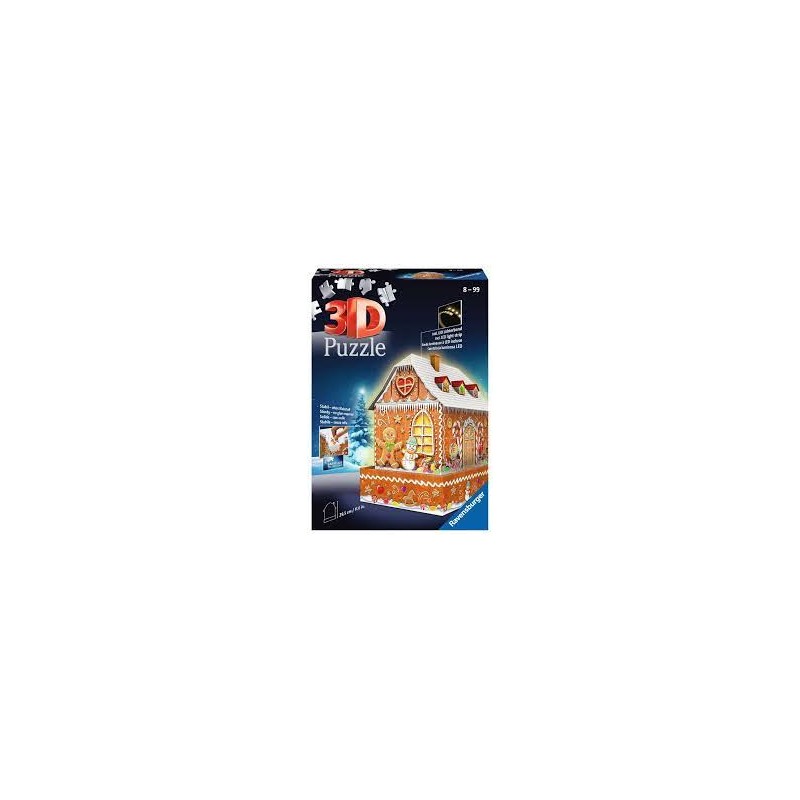Ravensburger - Puzzle 3D Maison de Noël en pain d'épices