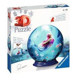 Ravensburger - Puzzle 3D Ball 72 pièces - Les sirènes