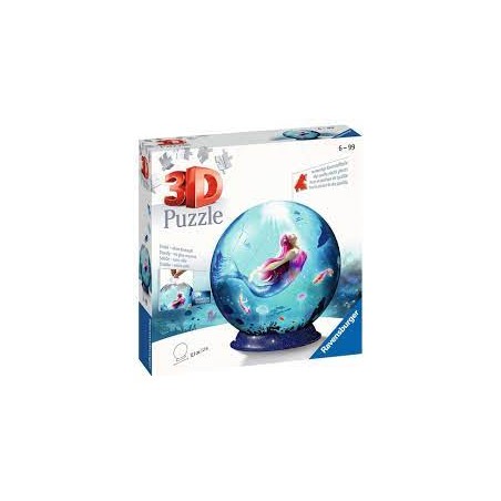 Ravensburger - Puzzle 3D Ball 72 pièces - Les sirènes