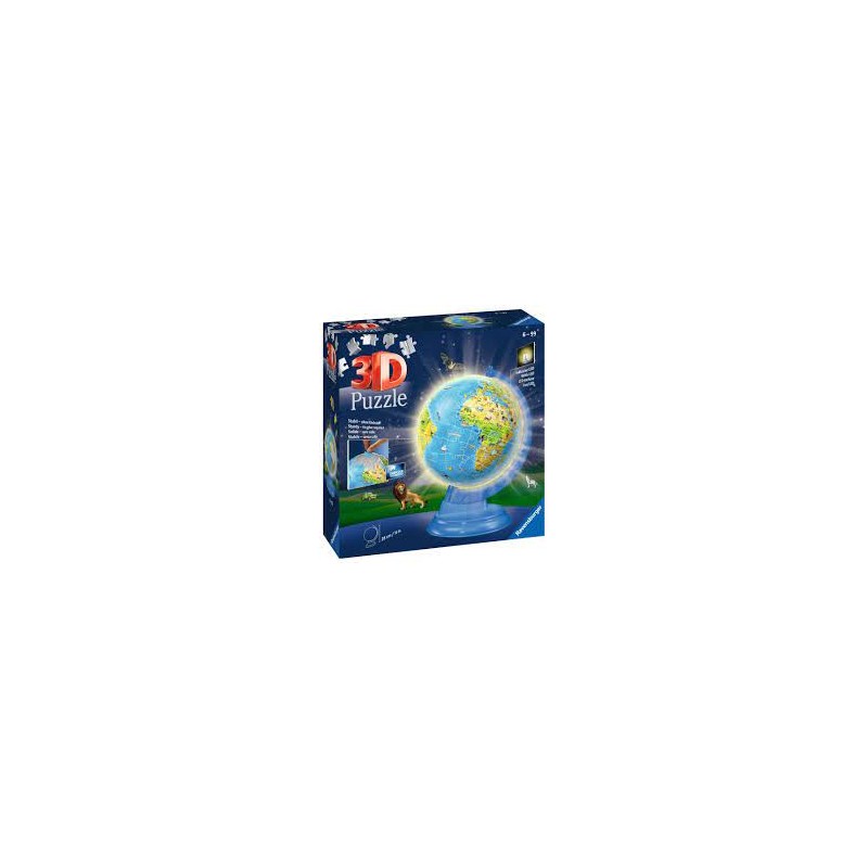 Ravensburger - Puzzle 3D Globe illuminé 180 p