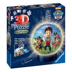 Ravensburger - Puzzle 3D Ball 72 pièces illuminé - Pat'Patrouille