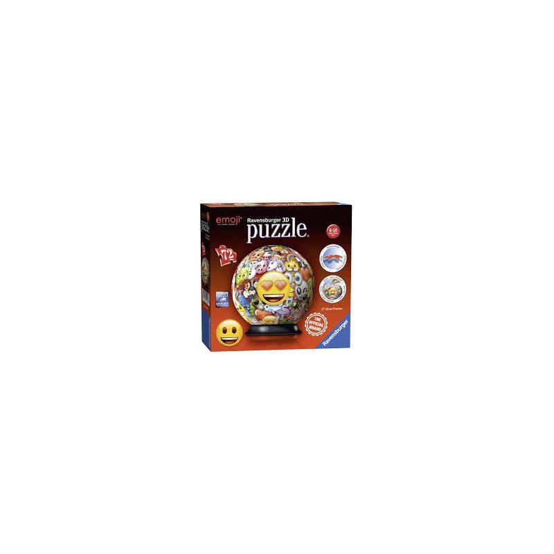 Ravensburger - Puzzle 3D Ball 72 pièces - emoji
