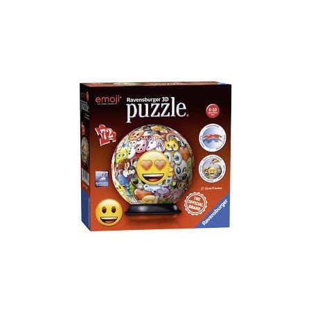 Ravensburger - Puzzle 3D Ball 72 pièces - emoji